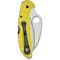 Spyderco 2024 Spyderco Tasman Salt 2 Lightweight Yellow H1 Serrated SPY-C106SYL2 - alternate 3
